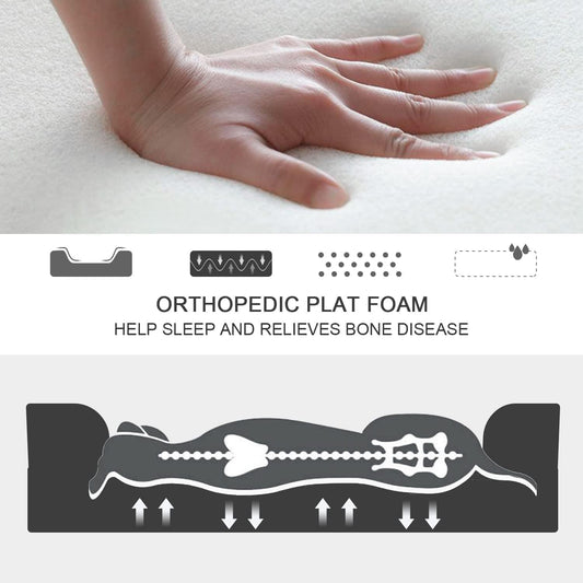 Bolster Couch Dog Bed for Large Dogs, Removable Washable Cover Pet Bed, Foam Nonskid Dog Mat (Xxx-Large)