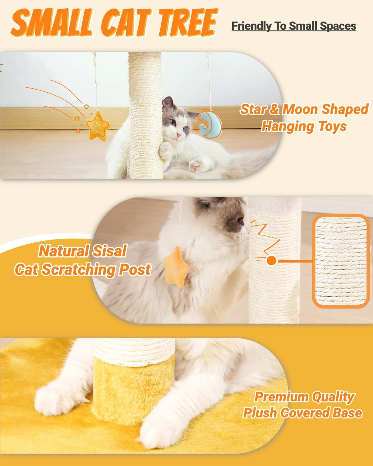 WaggZilla Cat Scratching Post with Bed