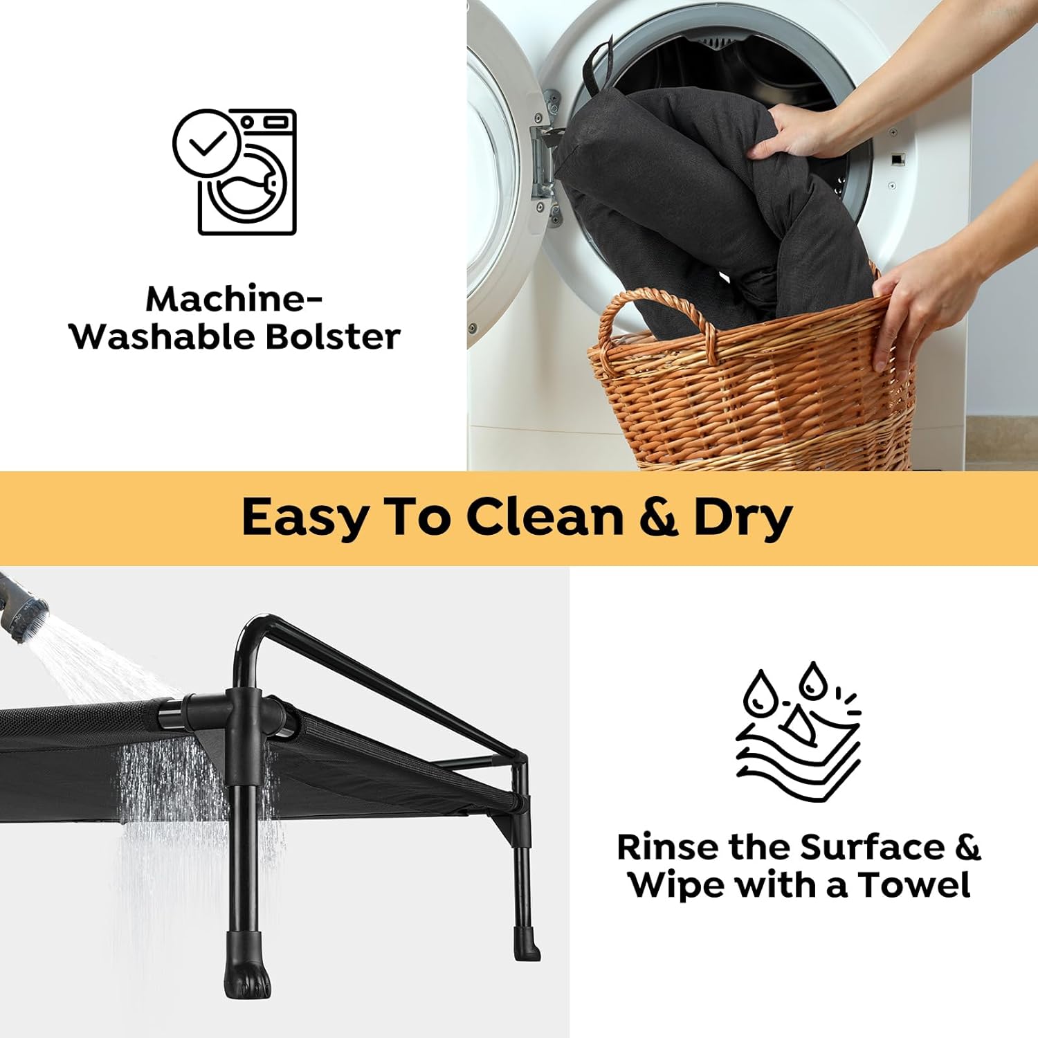 Elevated Raised Dog Bed-Cooling Outdoor for Large Sized Dogs