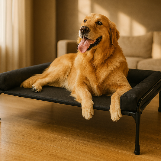 Elevated Raised Dog Bed-Cooling Outdoor for Large Sized Dogs