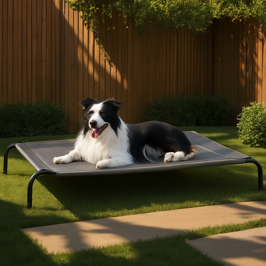 WaggZilla Cooling Raised Cot Pet Hammock Bed