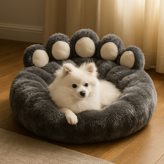 WaggZilla Paw Shape Warm Dog Bed