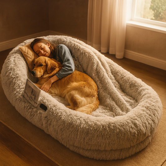 Human Dog Bed Cuddle Sofa for Pets & Owners