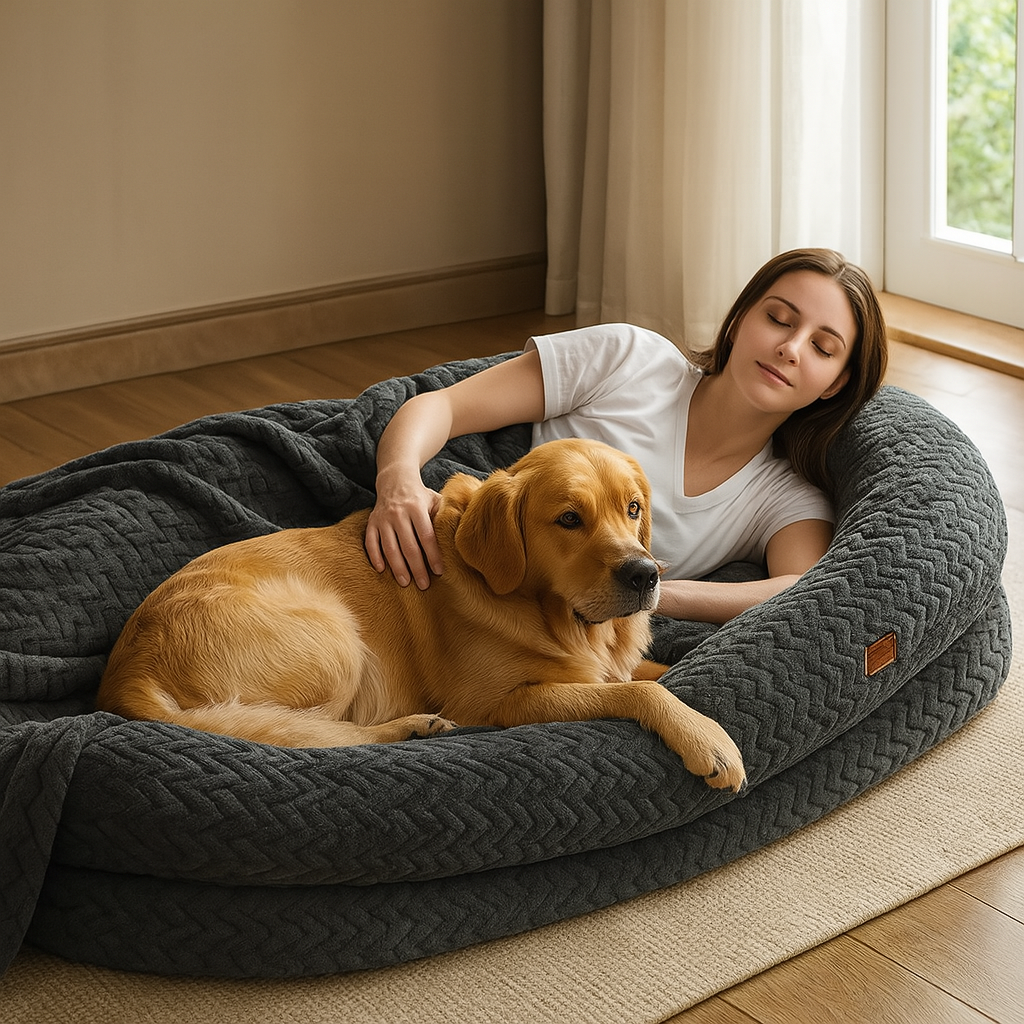 Orthopedic Human Dog Bed Orthopedic Lounge for Pets & Owners