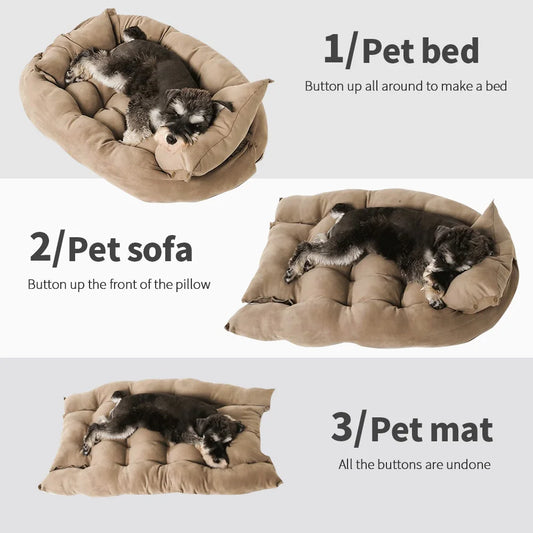Dog Bed Mat Sofa 3 in 1