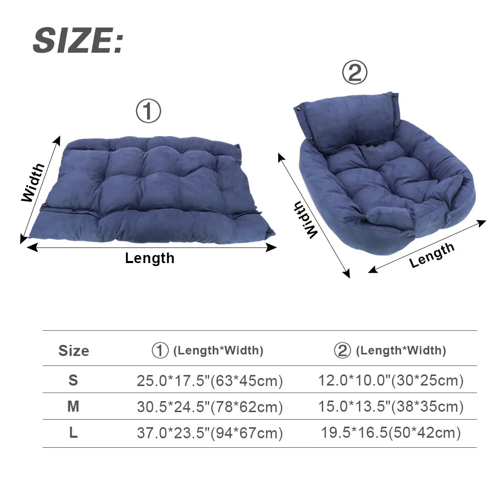 Dog Bed Mat Sofa 3 in 1