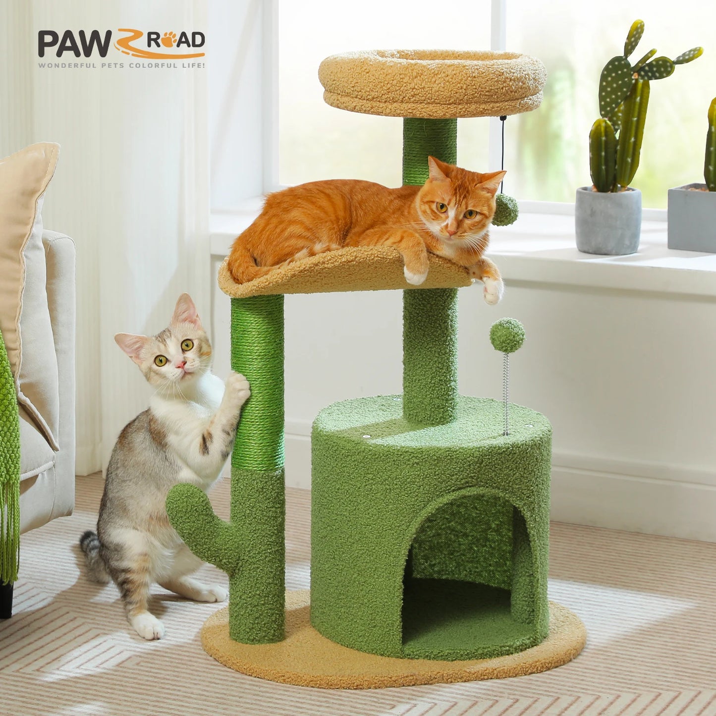 WaggZilla Flower Cat Tree for Indoor Cats
