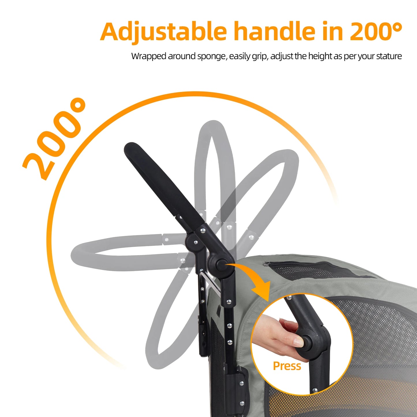 WaggZilla Dog Stroller Load Up To 120 lbs