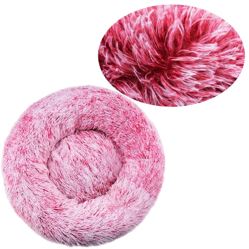 Fluffy Dog Bed For Large Bed  Round Shaped