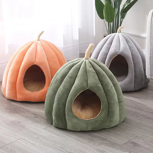 WaggZilla Pumpkin Cat Bed Pastel