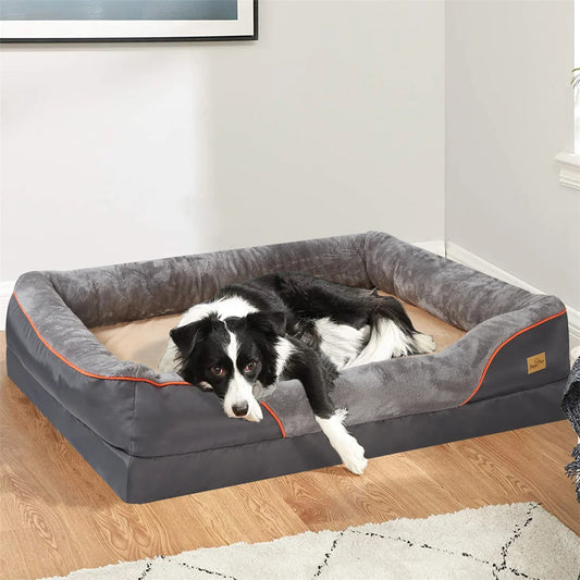 Orthopedic Dog Bed High Quality Memory Foam, Waterproof & Removable Cover