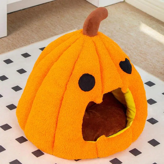WaggZilla Pumpkin Cat Bed