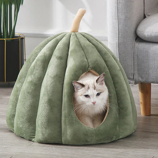 WaggZilla Pumpkin Cat Bed Pastel