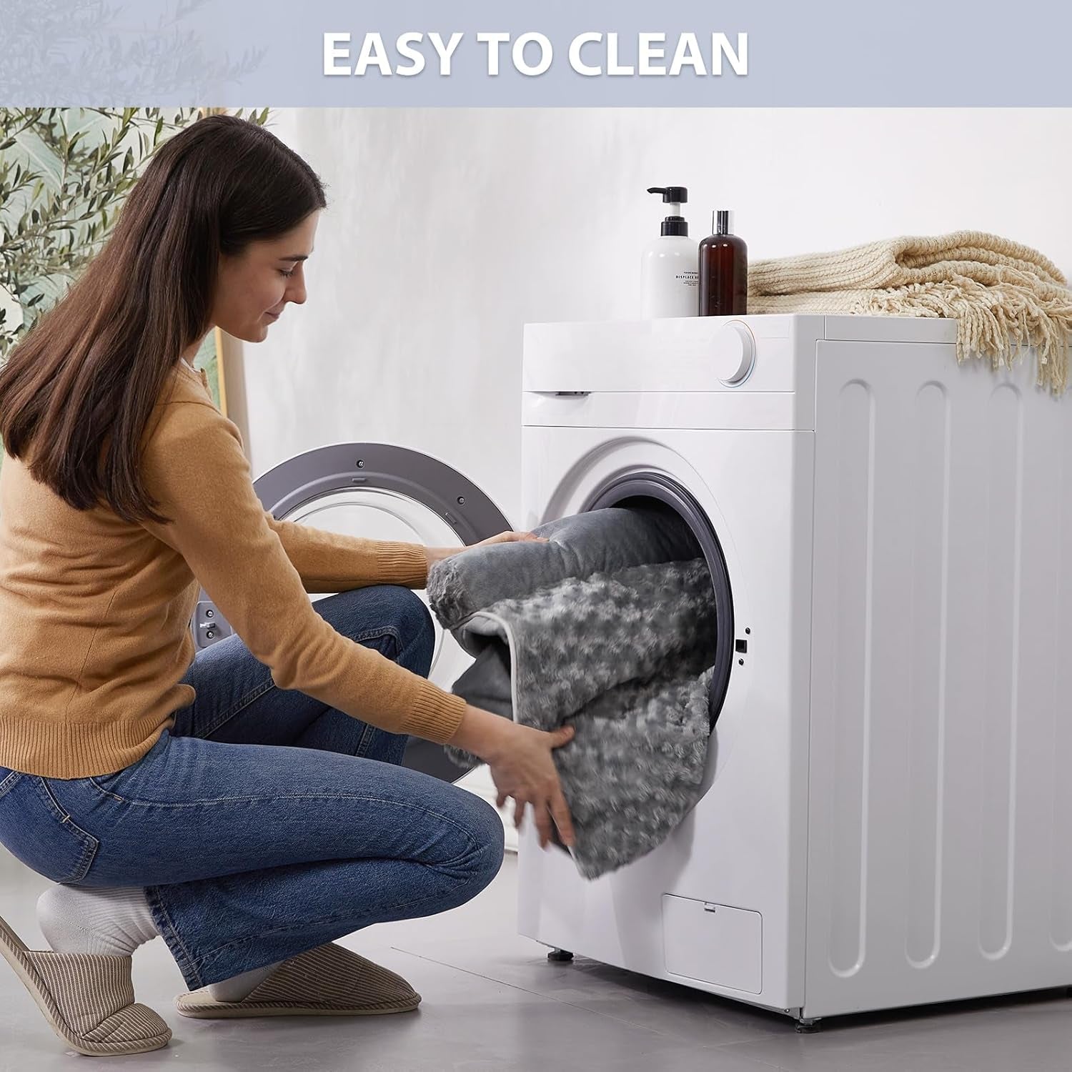 Dog Beds for Large Dogs, Orthopedic Dog Bed for Medium Large Dogs,Big Waterproof Couch Pet Bed with Removable Washable Cover