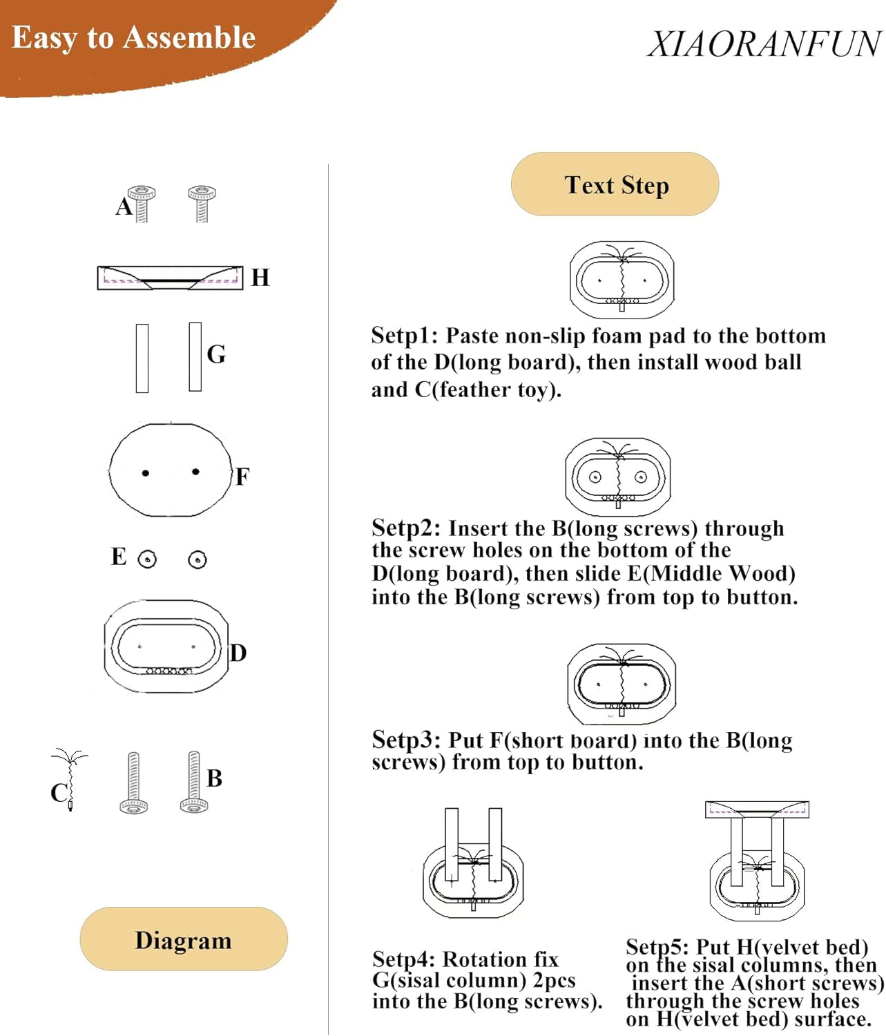 5-In-1 Small Wooden Cat Tree Tower,16.34" Lx11.81 Wx16.54 H,Natural Sisal Cat Scratching Post with Bed for Indoor Cats,Interactive Cat Feather Toy,Ball Track Toy for Kittens and Cats,White