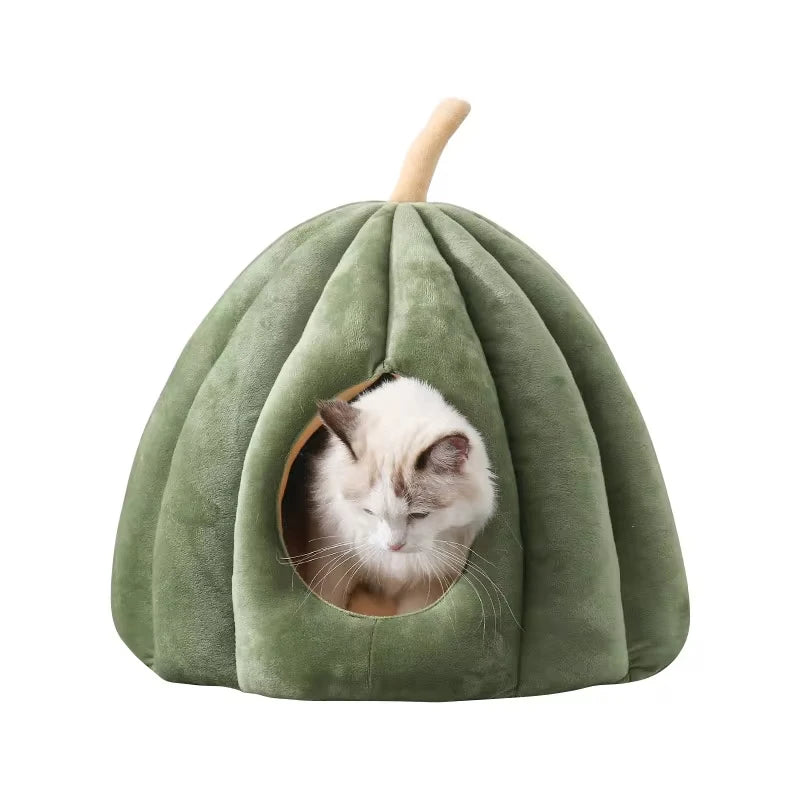 WaggZilla Pumpkin Cat Bed Pastel