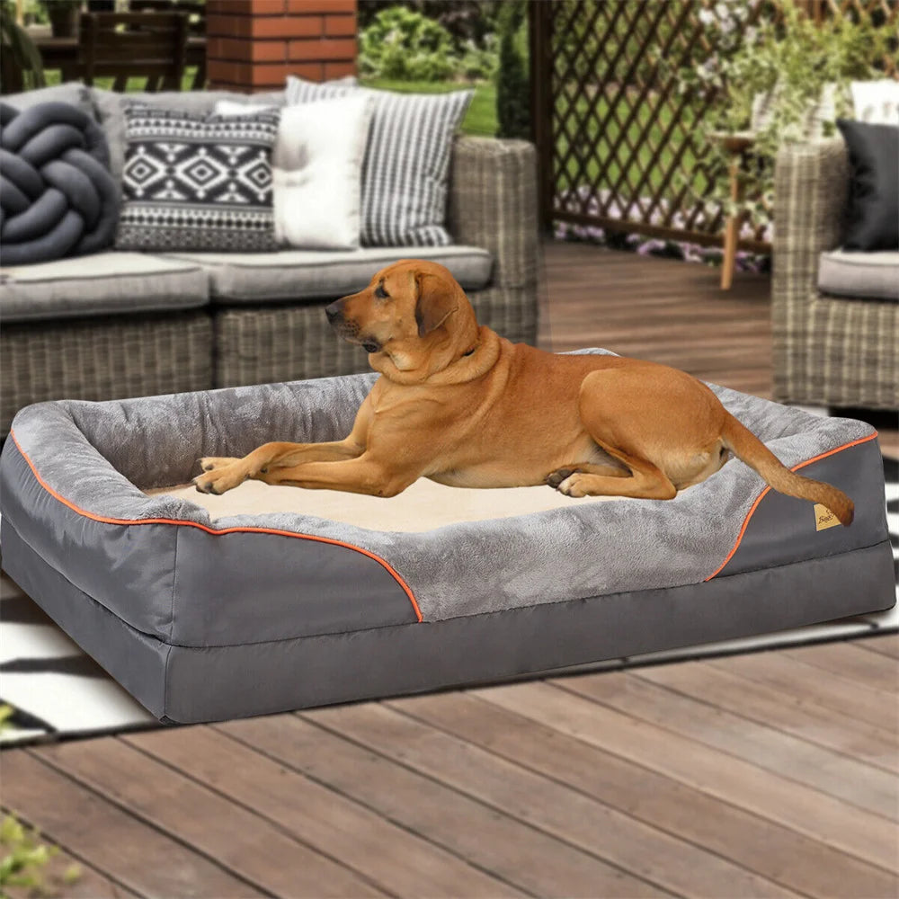 Orthopedic Dog Bed High Quality Memory Foam, Waterproof & Removable Cover