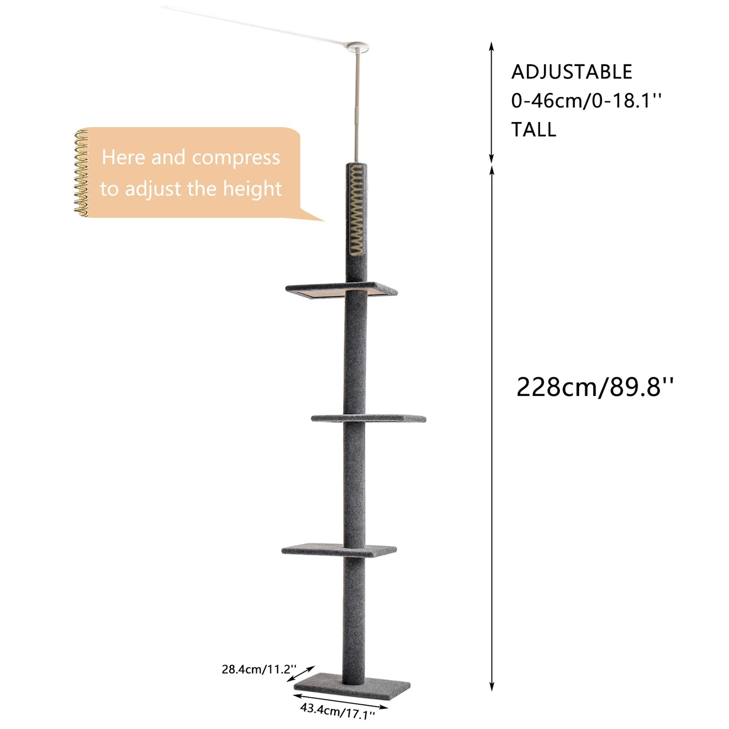 Cat Tree Tower with Scratching Posts