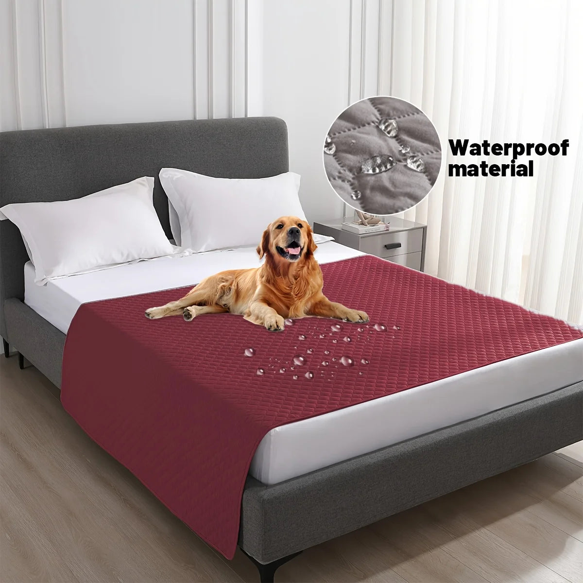 Anti Leaking & Non-Slip Dog Bed Cover