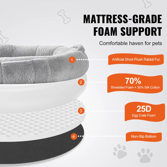 WaggZilla Faux Rabbit Fur Bed for Human & Dogs