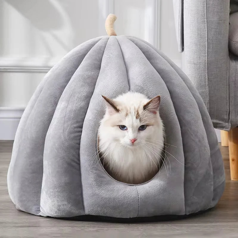 WaggZilla Pumpkin Cat Bed Pastel