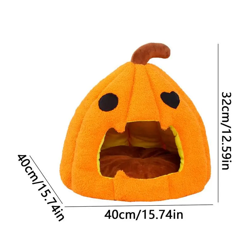 WaggZilla Pumpkin Cat Bed