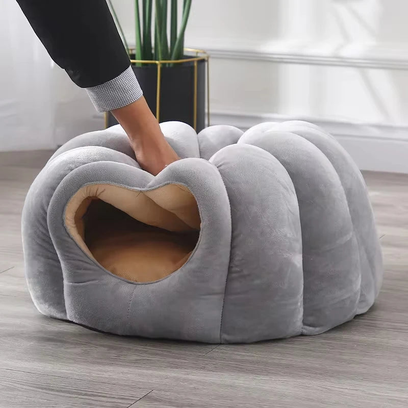 WaggZilla Pumpkin Cat Bed Pastel