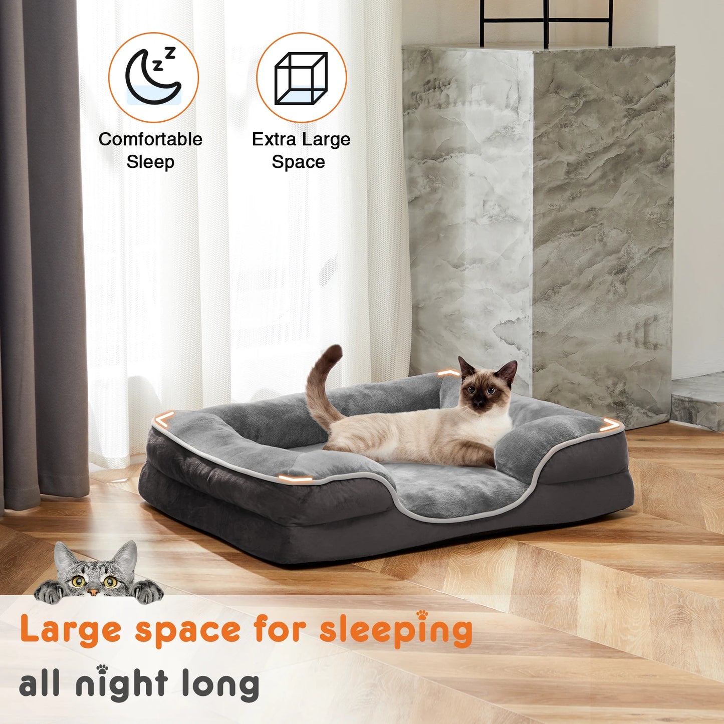 WaggZilla Orthopedic Dog Bed Memory Foam