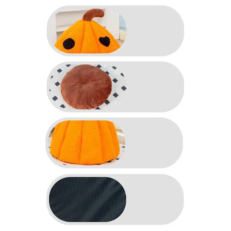 WaggZilla Pumpkin Cat Bed