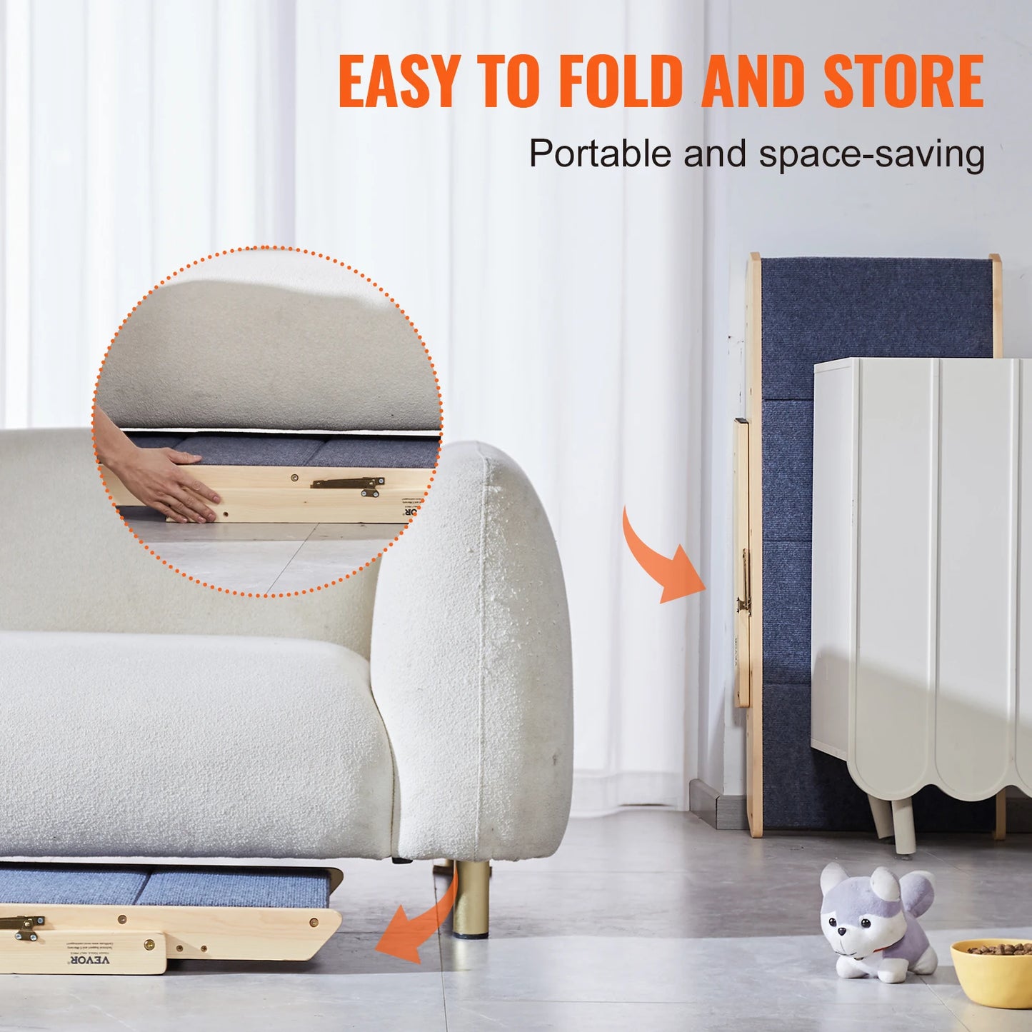 Foldable  Wooden Pet Steps and Ramp