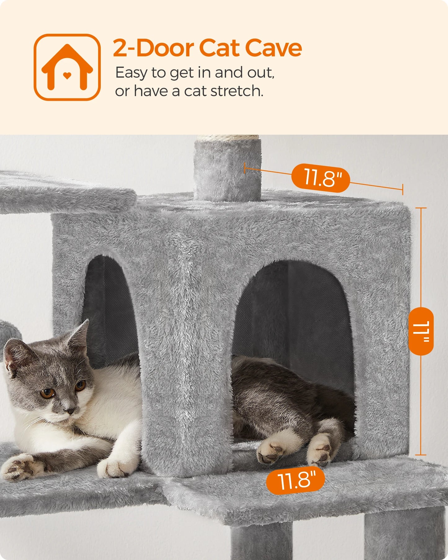 WaggZilla Cat Tower, Tree, Condo Bed