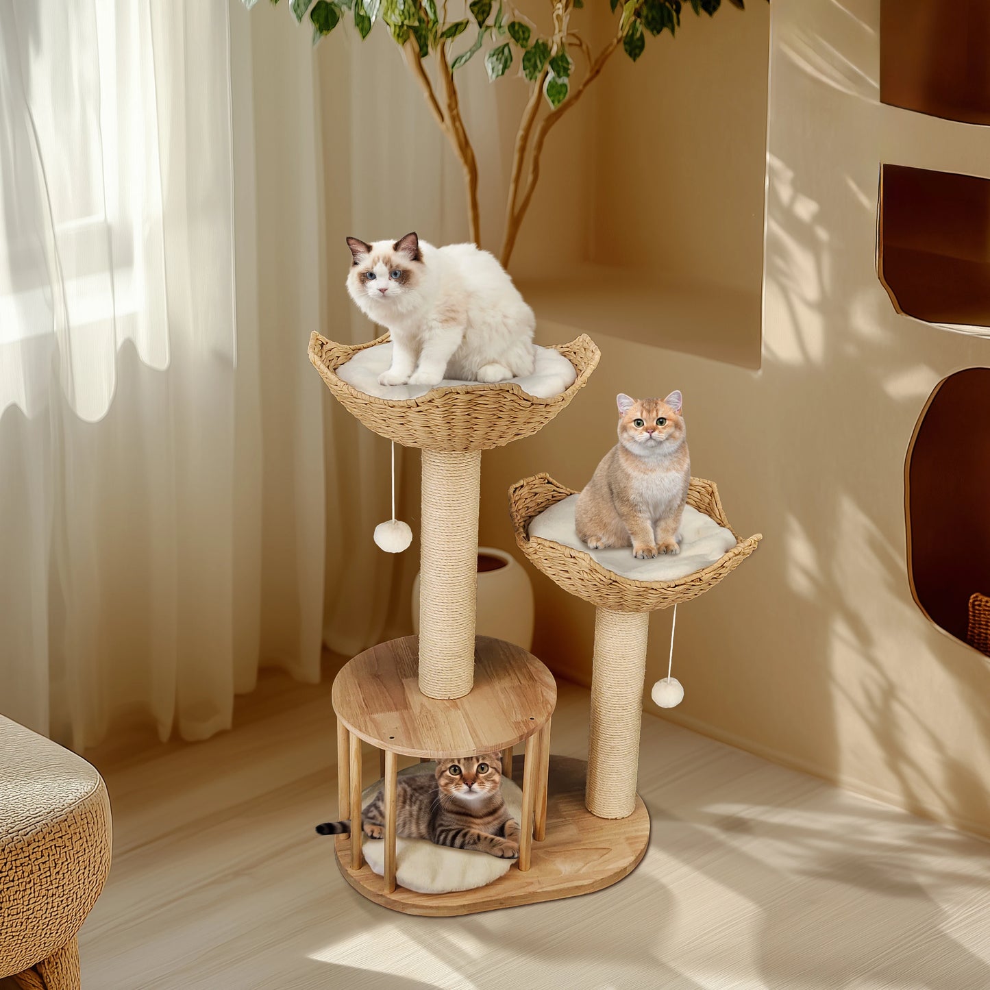 The Cat Tree Grove – Woven Lounge Edition