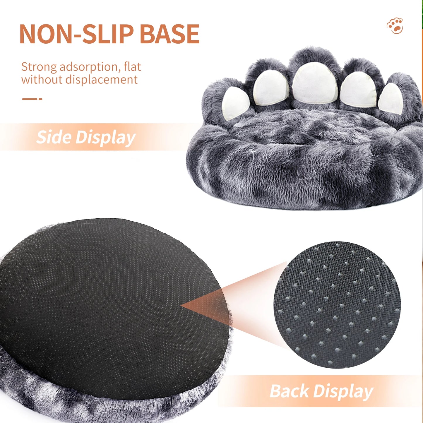 WaggZilla Paw Shape Warm Dog Bed