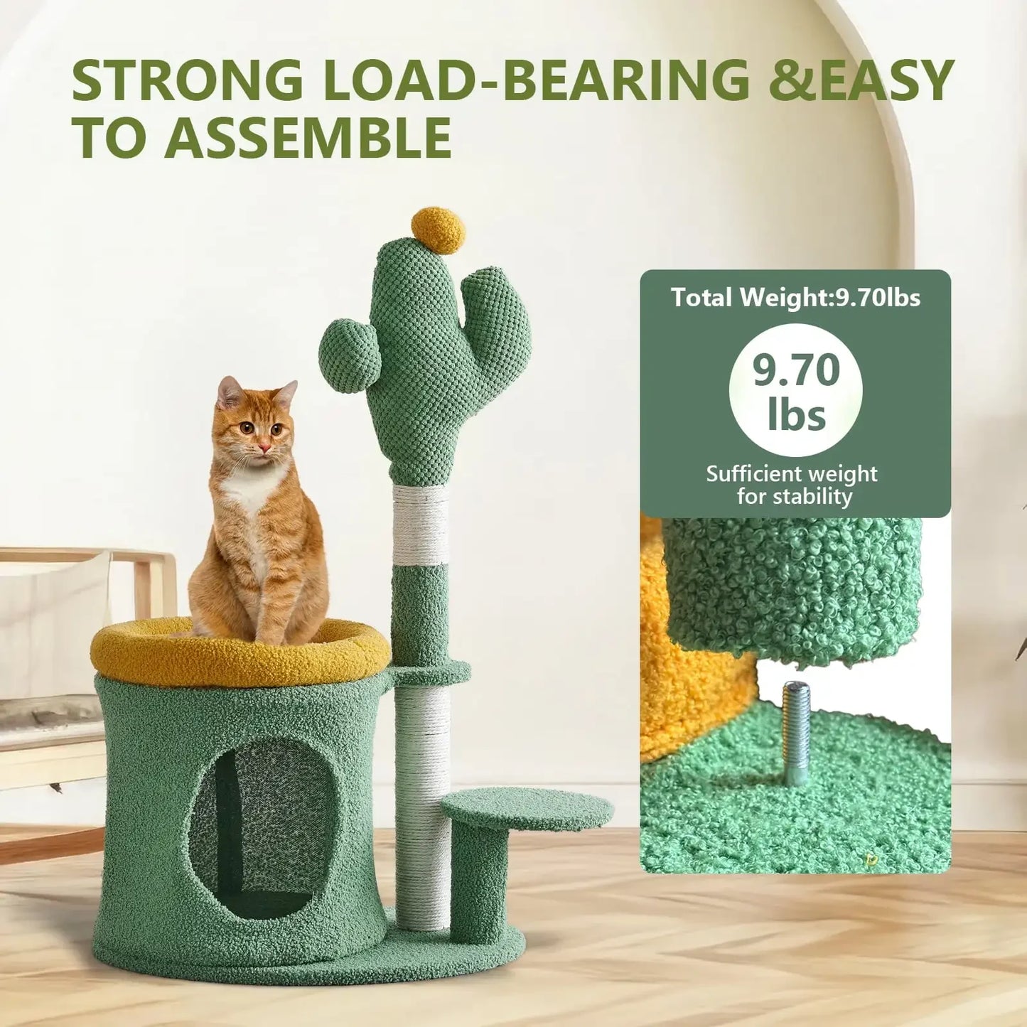 Cat Cactus House With Scratching Pos