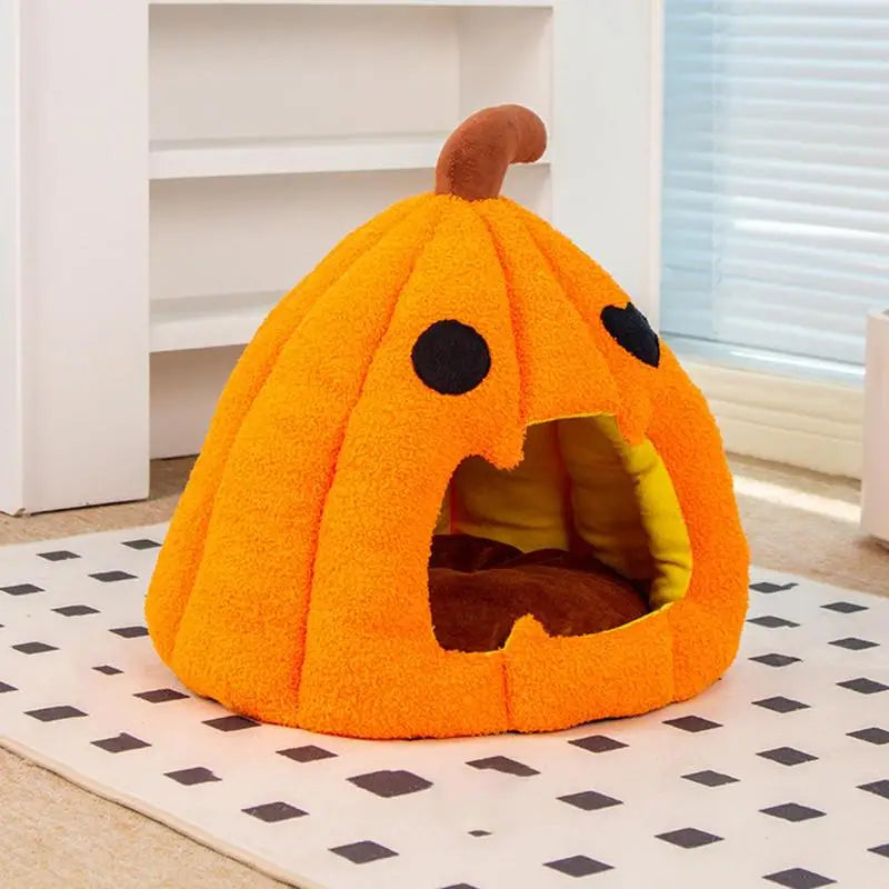 WaggZilla Pumpkin Cat Bed
