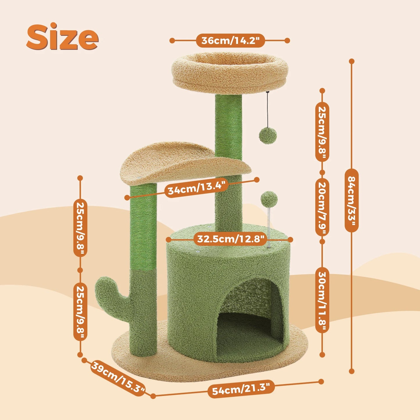 WaggZilla Flower Cat Tree for Indoor Cats